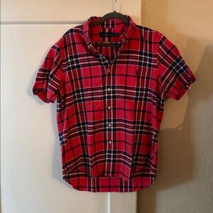 Ralph Lauren Plaid Front Pocket S/S Button Down